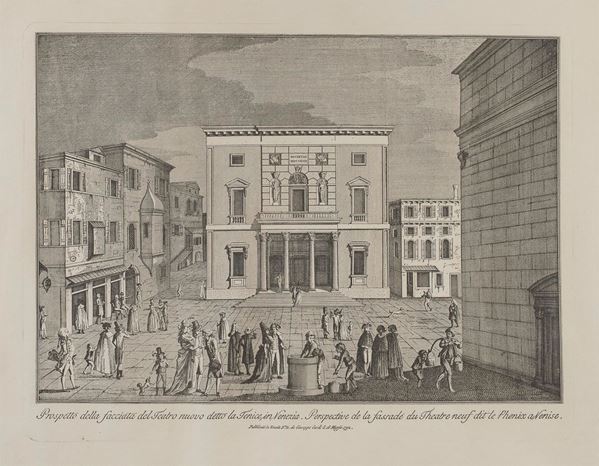 INCISIONE TEATRO LA FENICE VENEZIA