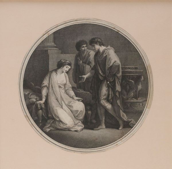 INCISIONE CLEOPATRA NEOCLASSICA