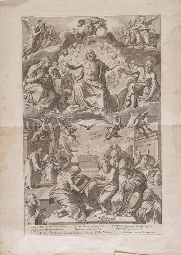 INCISIONE PADRI DELLA CHIESA DI CORNELIS CORT