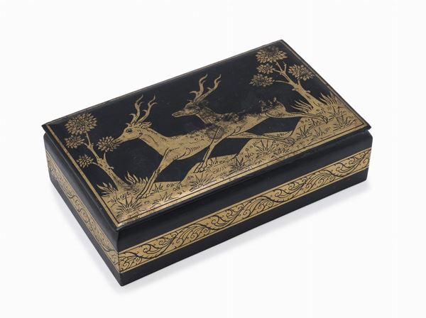 SCATOLA IN LEGNO LACCATO, GIAPPONE