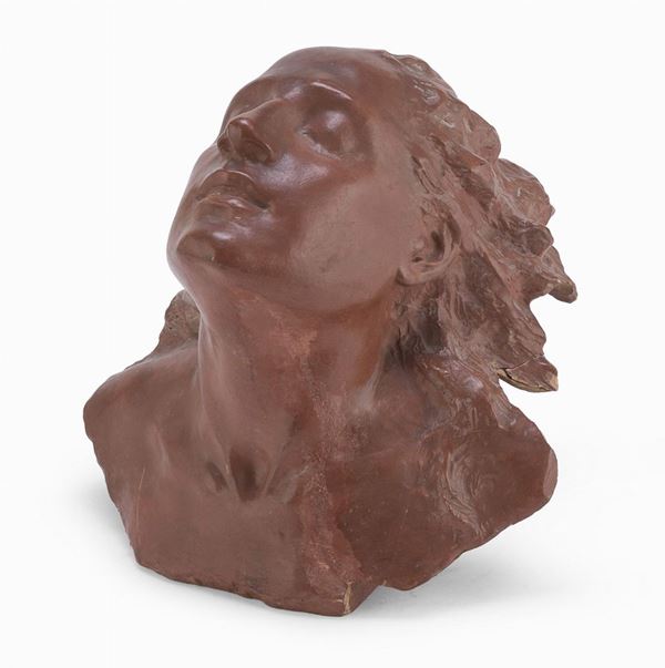 SCULTURA NINFA IN CERAMICA
