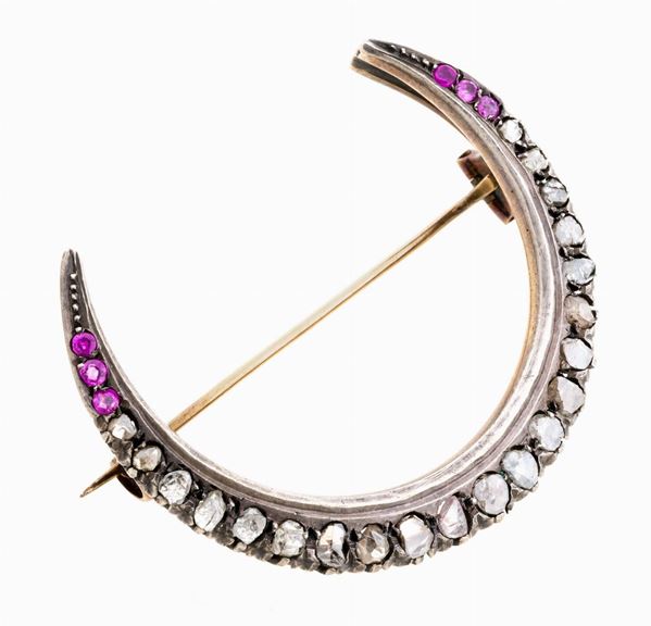 SPILLA CON DIAMANTI