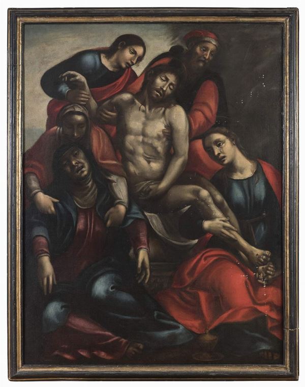 CRISTO DEPOSTO DI PITTORE FIORENTINO DEL SEICENTO