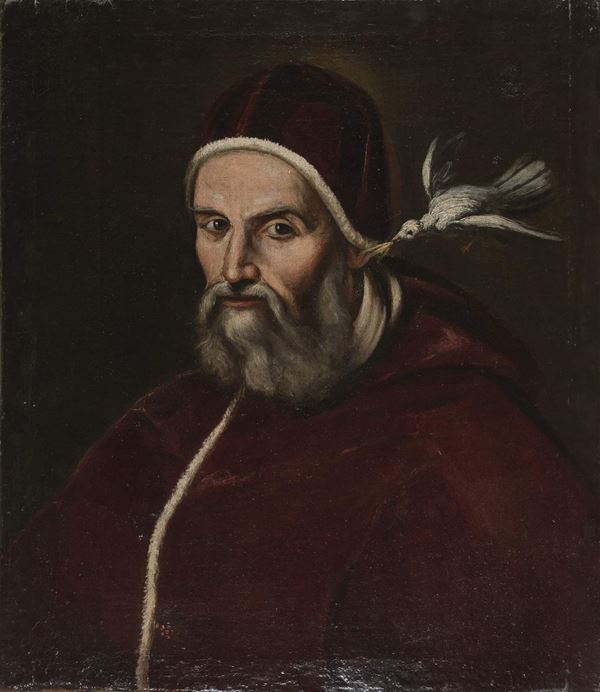PAPA GREGORIO XIII DI PITTORE ROMANO DEL CINQUECENTO