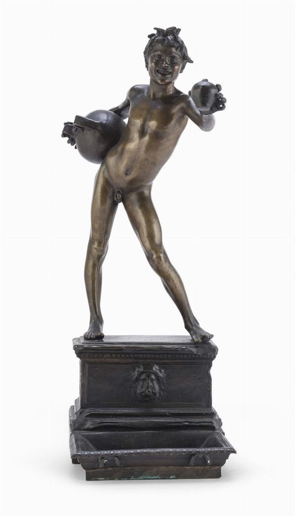 BRONZO ACQUAIOLO DI SEGUACE DI VINCENZO GEMITO