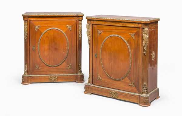 COPPIA DI PICCOLE CREDENZE, FRANCIA NAPOLEONE III