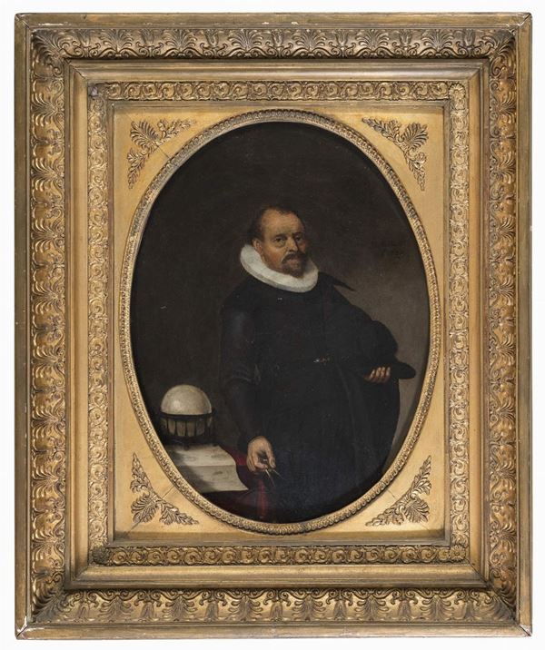 COPPIA DI RITRATTI DI PITTORE OLANDESE DEL SEICENTO