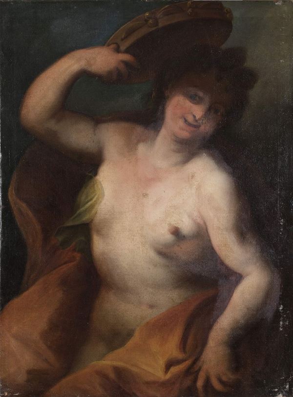 DIPINTO BACCANTE DI PITTORE VENETO DEL SEICENTO