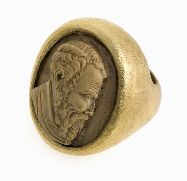 ANELLO CON PIETRA LAVICA