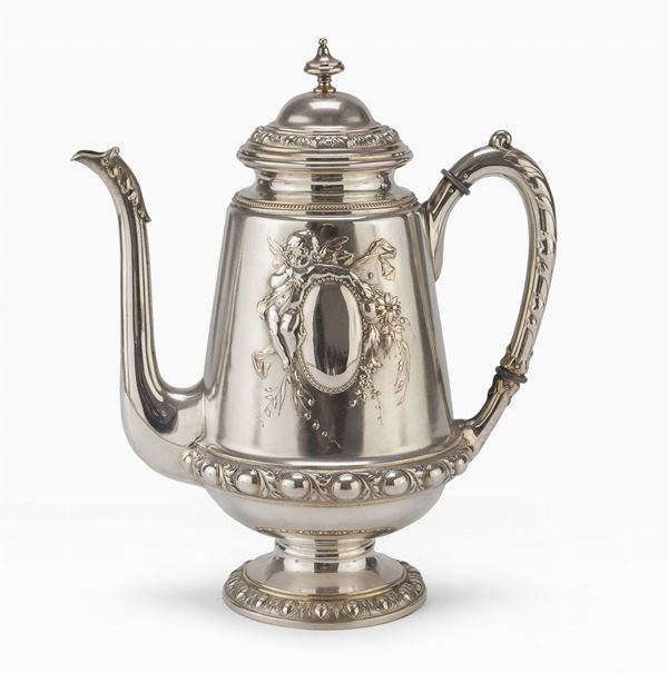 CAFFETTIERA IN ARGENTO, BREMA POST 1888