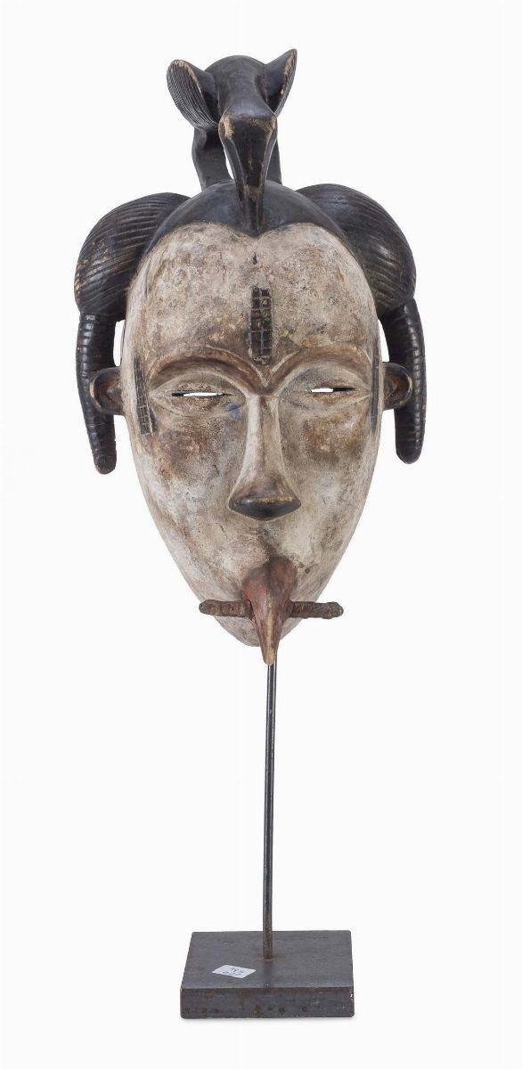 MASCHERA BIANCA, CULTURA BAUL&#200;, COSTA D&#39;AVORIO