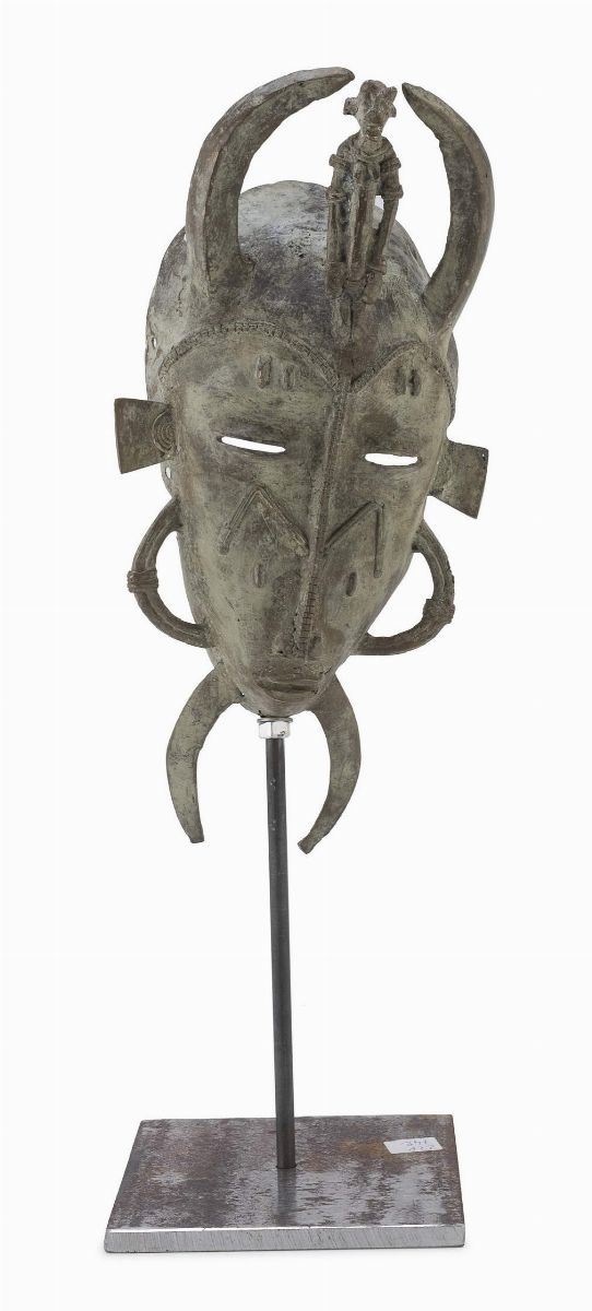 MASCHERA ANTROPOMORFA, SENUFO COSTA D&#39;AVORIO