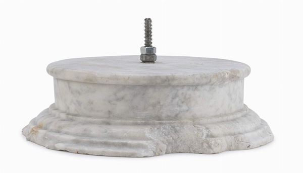 PIEDE DI COLONNA IN MARMO