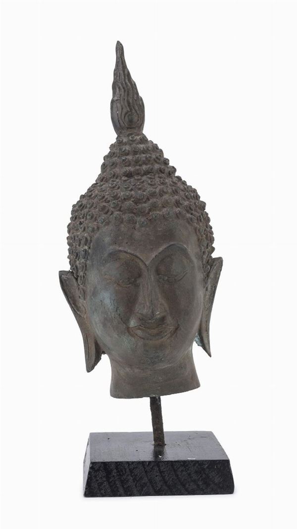 TESTA IN BRONZO, TAILANDIA