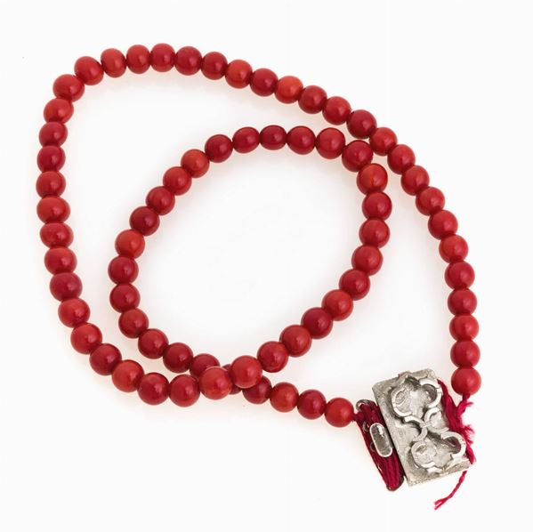 GIROCOLLO IN CORALLO ROSSO