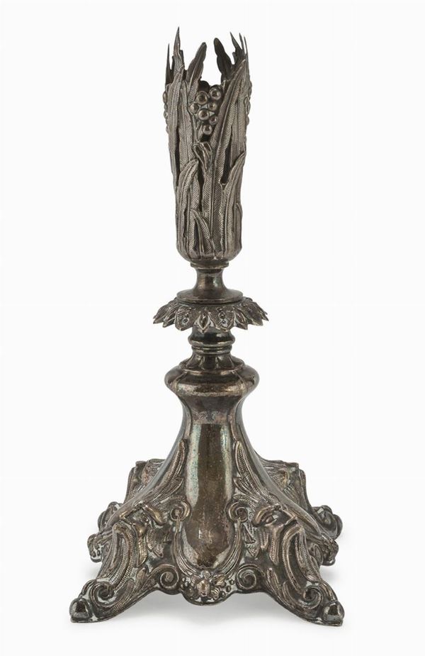 CANDELIERE IN SILVERPLATED, ITALIA