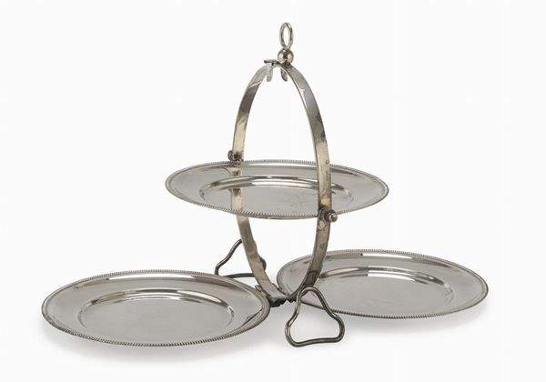 ANTIPASTIERA IN SILVERPLATED, ITALIA