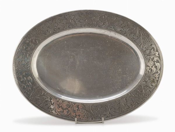 VASSOIETTO IN ARGENTO, DABBENE MILANO