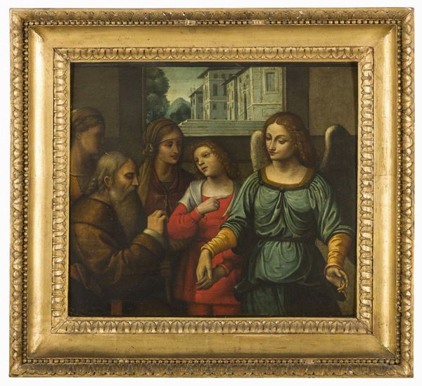 TOBIA E IL PADRE MANIERA DI BERNARDINO LUINI