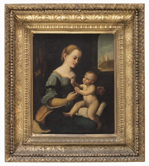 DIPINTO LA MADONNA DEI GAROFANI, DA RAFFAELLO