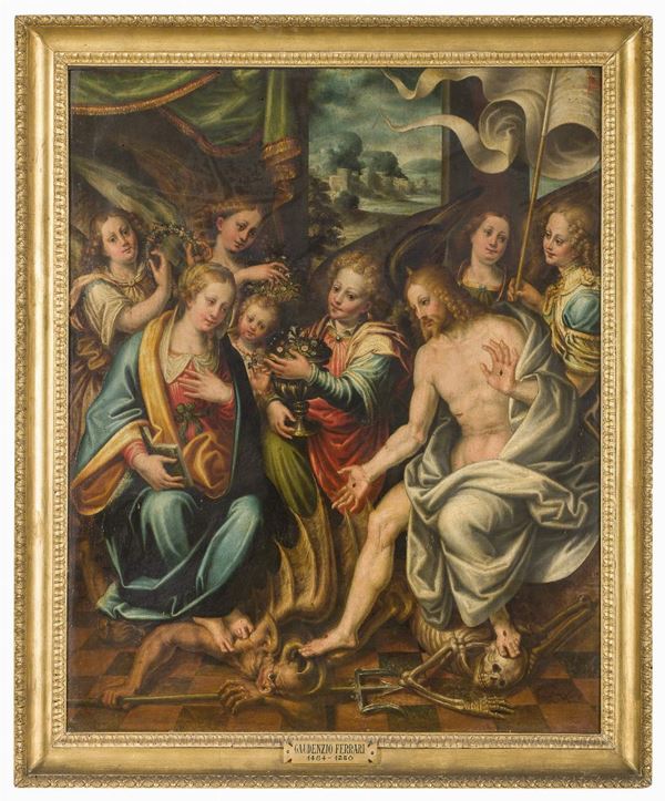 TAVOLA CRISTO SALVATORE DI PITTORE TARDO MANIERISTA