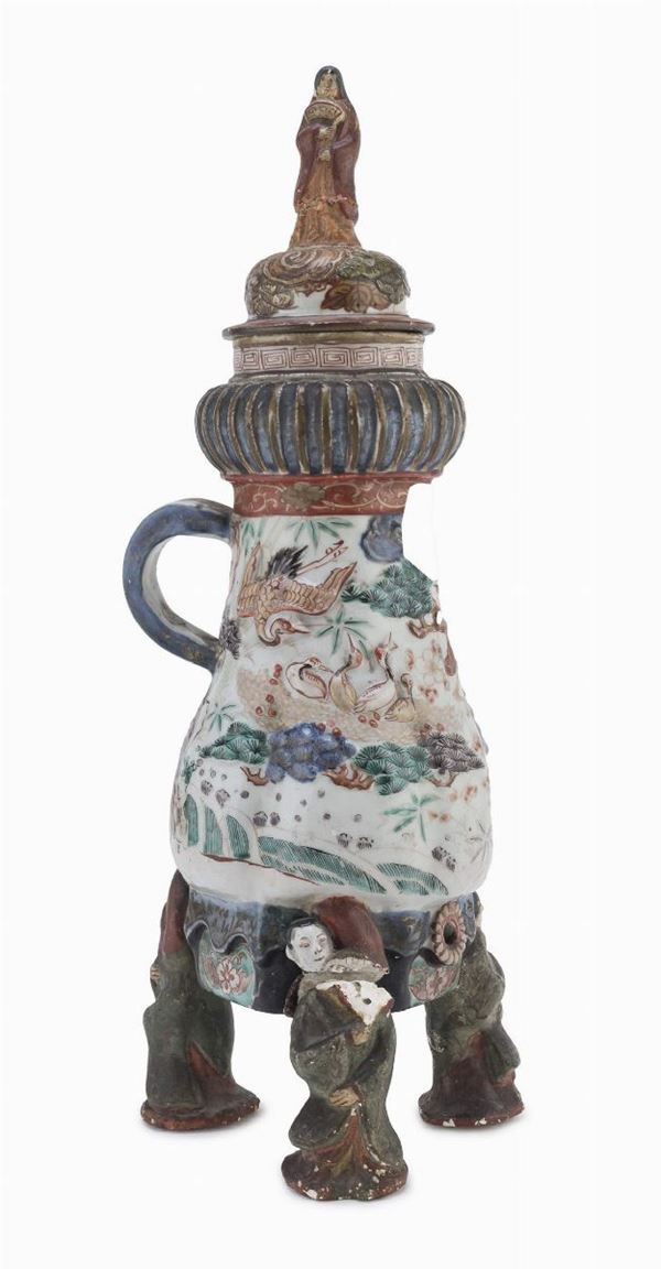 SAMOVAR IN PORCELLANA, GIAPPONE FINE XVIII SECOLO