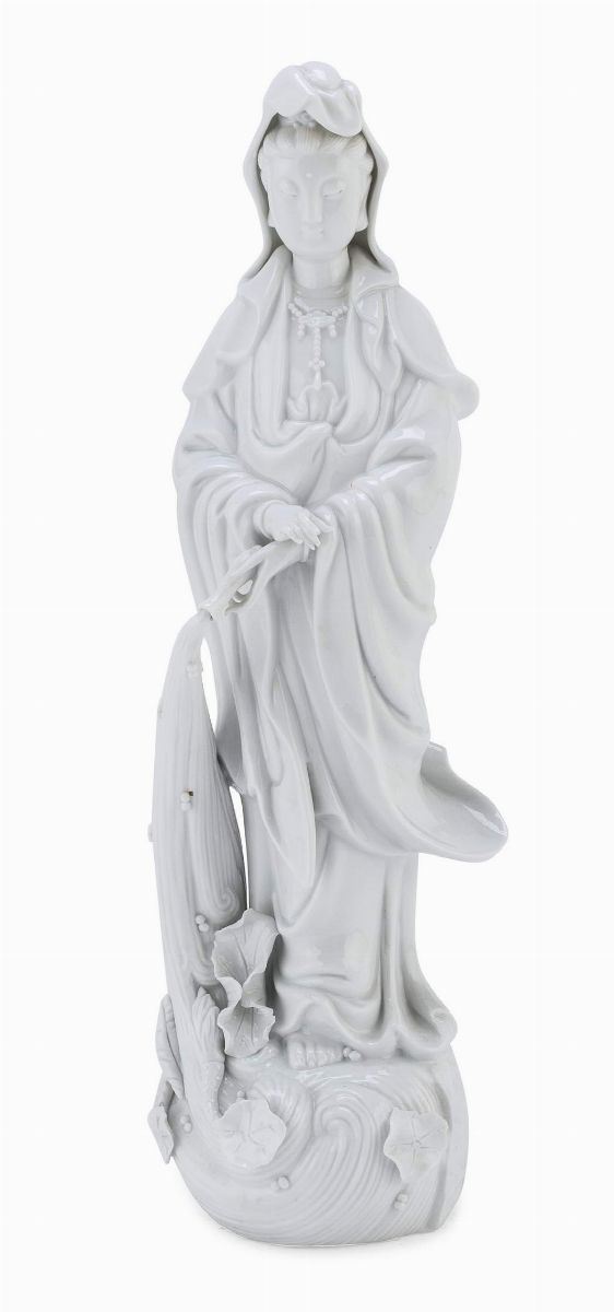 GUANYIN IN PORCELLANA BIANCA, CINA