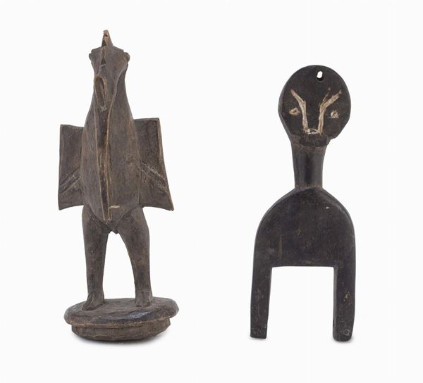 DUE STATUINE SENUFO, COSTA D&#39;AVORIO
