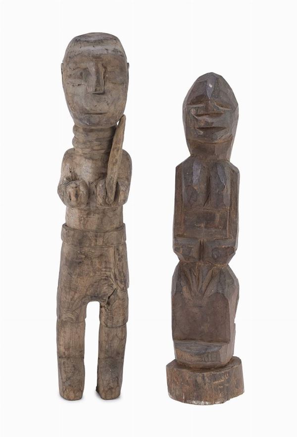 DUE SCULTURE DI ANTENATI, ARTE AFRICANA