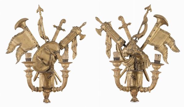 COPPIA DI APPLIQUES DEL PERIODO IMPERO