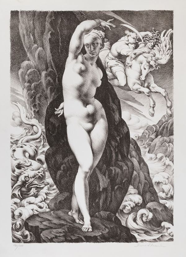 LITOGRAFIA DI BRUNO D&#39;ARCEVIA