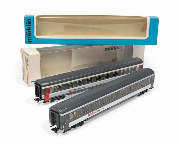 LOTTO CARROZZE PASSEGGERI SBB M&#196;RKLIN