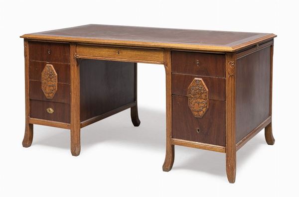 SCRIVANIA IN ROVERE, FRANCIA ANNI &#39;30