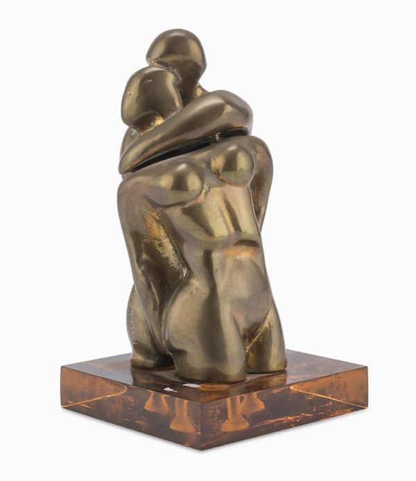 BRONZO ABBRACCIO DI ENRICO MANERA