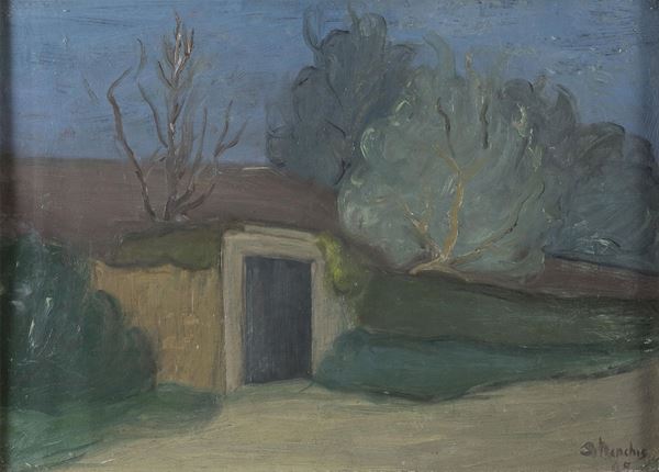 DIPINTO PAESAGGIO DI ORLANDO MENCHIS