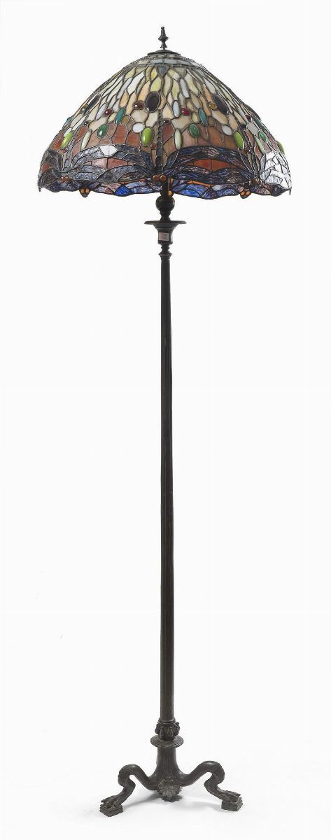 LAMPADA DA TERRA STILE TIFFANY