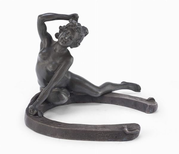 BRONZO LA PORTA FORTUNA DI GEORGES R&#201;CIPON