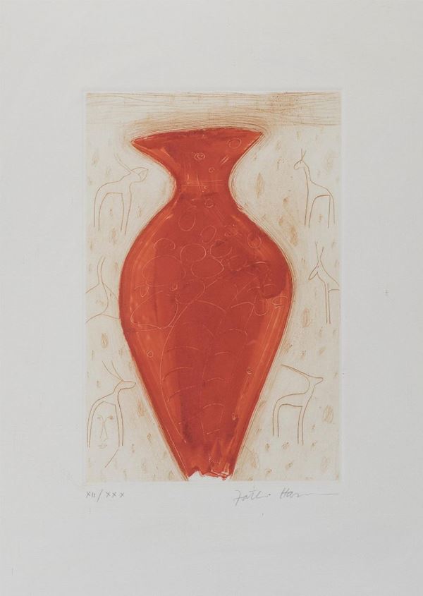 QUATTRO LITOGRAFIE DI FATHI HASSAN