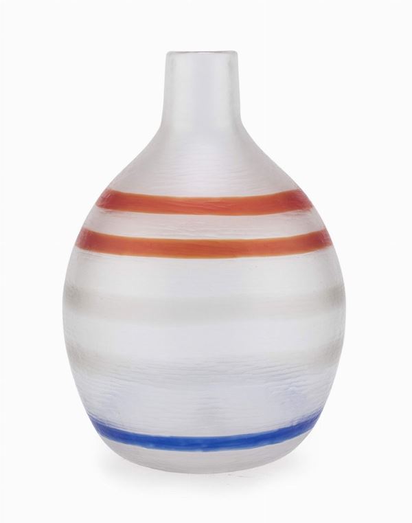 VASO IN VETRO SOFFIATO, VENINI ANNI &#39;50