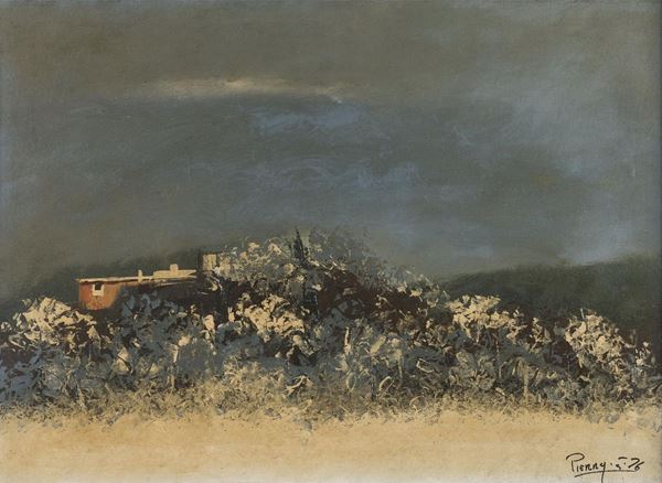 DIPINTO PAESAGGIO F.TO PIERRY