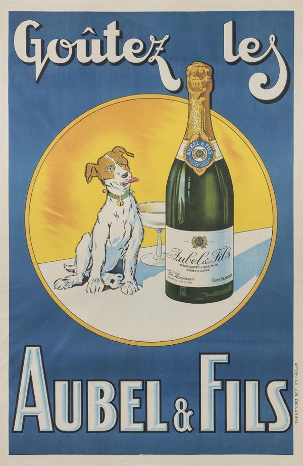 MANIFESTO PUBBLICITARIO AUBEL &amp; FILS