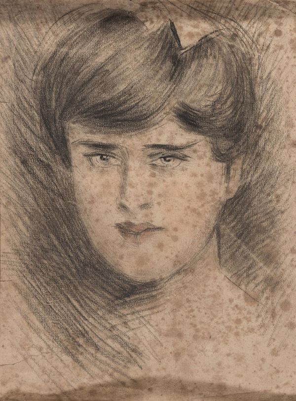 PASTELLI SU CARTA VOLTO DI FANCIULLO