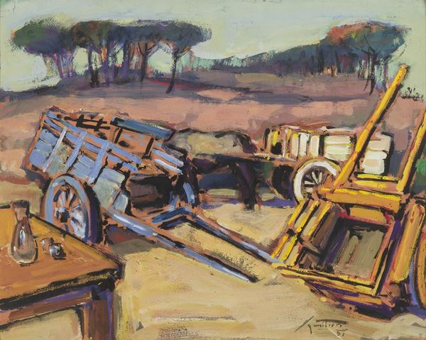 DIPINTO CARRETTI