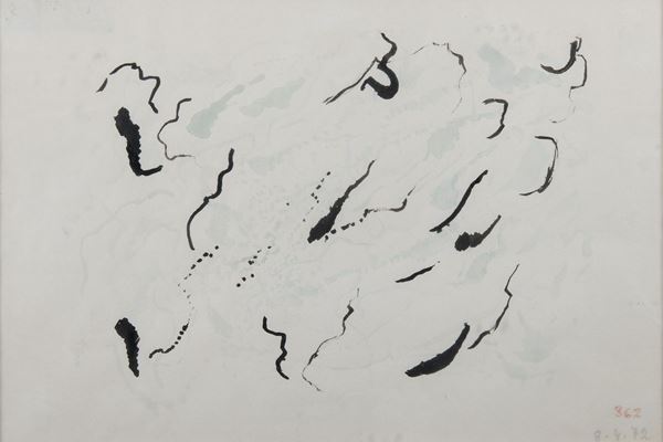 ACQUERELLO DI ROLAND BARTHES
Cherbourg 1915 - Parigi 1980)