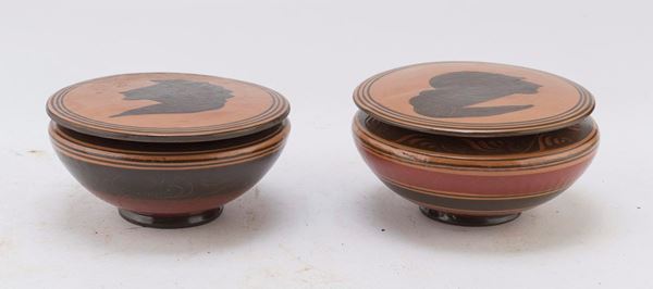 DUE PISSIDI IN TERRACOTTA XX SECOLO