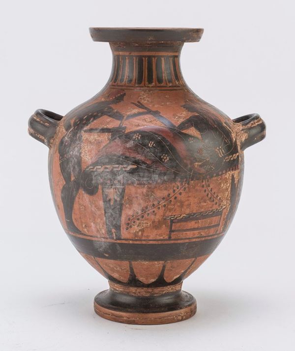HYDRIA A FIGURE NERE, XIX SECOLO
