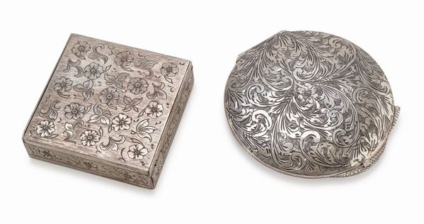 DUE TROUSSE IN ARGENTO, FIRENZE