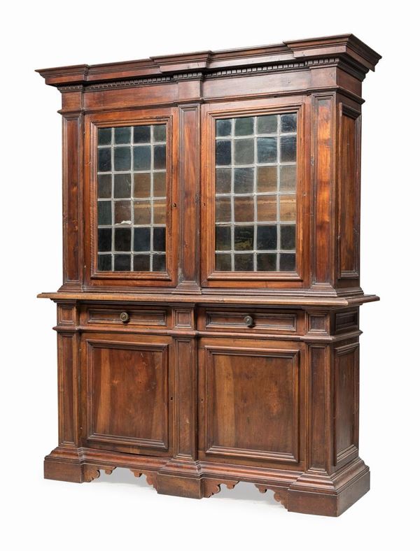 CREDENZA LIBRERIA A DOPPIO CORPO