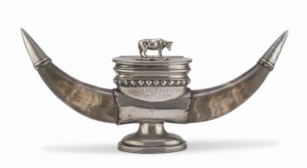 TROFEO IN SILVERPLATED E CORNO, STATI UNITI