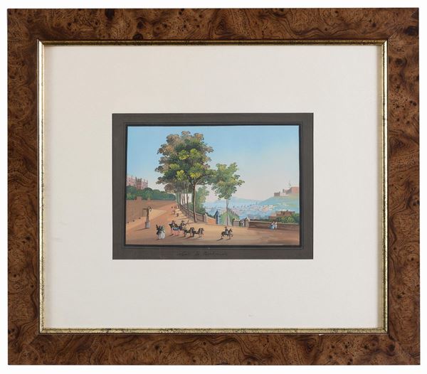 GOUACHE NAPOLI DA CAPODIMONTE